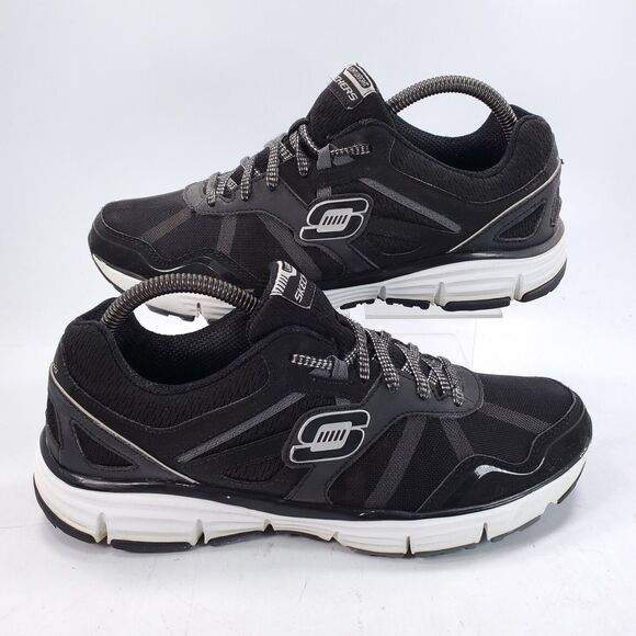 Skechers Alignment Athletic Training Shoe Womens Size 9.5 11642 Black White - Picture 6 of 9